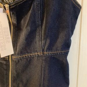 BDG Zip up denim dress